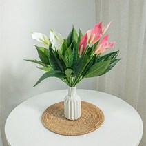 바보사랑 안수리움부쉬 47cm.플라워트리, 화이트