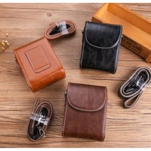 컴팩트 카메라 가죽파우치 미러리스 카메라 가방 리코GR3 소니ZV1 RX100m 캐논G7Xmark2 카메라 가죽케이스 S, 블랙