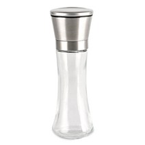 입자조절 스텐 그라인더 180ml 소금 후추 양념병 고기 캠핑 보관용기, 스텐롱그라인더
