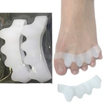 베리굿풋 바른걸음 실리콘 발가락 링 교정 기 왼발 오른발 1세트, 화이트