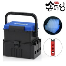 소형 멀티 태클박스 컴팩트 S사이즈 로드거치대 세트 에기 케이스 루어 낚시 에기박스, 블루, 멀티태클박스 S사이즈