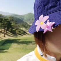 팝나인 꽃밭 볼마커 햇클립 SET 3D볼마커세트 골프용품