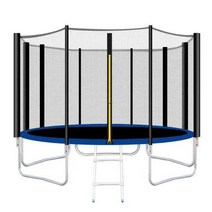 대형 실외 방방 트럼 트램 폴린 단체 놀이기구 퐁퐁, 직경 5피트 파란색 1.44미터 보호망 포함