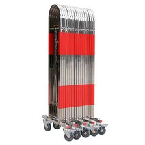 이동식 주차장 펜스 울타리 휀스 바리게이트 대문 접이식 자바라, 1.8m 높이 미터당 가격 레드