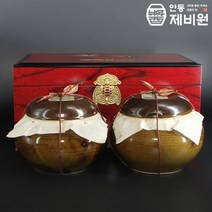 제비원 [안동제비원] 3년묵은 된장500g+찹쌀고추장500g 항아리 선물세트, 1