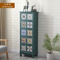 엔틱 빈티지 레트로 오리엔탈 프로방스 우드 콘솔 수납장 침실거실장 미니사이드협탁서랍장 거실 오디오 장식장, J