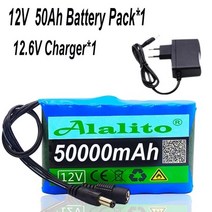 리튬 이온 배터리 팩 새로운 휴대용 슈퍼 12v 50000mah 충전식 용량 dc 12.6v 30ah cctv 캠 모니터 + 충전기, 배터리 x1 충전기x1