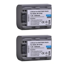 Sony NP-FP50 SX40R SX41 NP-FP30 SR82E SR85E 용 배터리 NP-FP60 NP-FP70 NP-FP71, 2x Battery