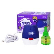 해피홈 리퀴드훈증기(코드형)+리필45일모기약, 단품