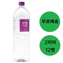한국 청정음료 몽베스트 생수 2000ml x 12병 물 2리터