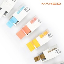 로드메일코리아 MAKEiD 라벨테이프 12mm 라벨기테이프 호환라벨 라벨지스티커 간편한사용 라벨프린터리본, 1개, RM-12Z 금색바탕 검정글씨