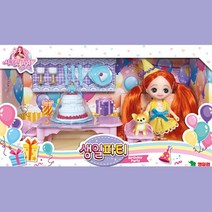 페어리쥬쥬 생일파티 케익 패션 장난감 마론인형 공주 드레스 여신 옷장 옷입히기