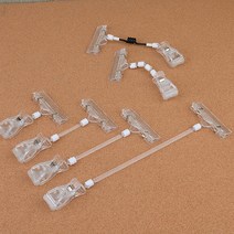 잡게 명함 가격표 꽂이 아크릴 클립 셀렉샵 까페 POP만들기 이벤트소품 아웃렛 옷가게, 1개