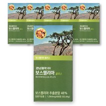 경남제약 보스웰리아 플러스1064mg 보스웰리아 추출 분말 비타민C 비타민E 엽산 비오틴 레시틴 마그네슘 판토텐산 칼슘 함유, 6개, 60정