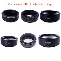 Foleto 렌즈 어댑터 링 Minolta MD FD Leica LR Pentax PK olympus OM EF 어댑터 to Canon EOS R R5 RF 미러리스 카메라, 보여진 바와 같이, OM-EOS R용, 1개