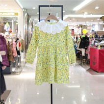 컬리수 아일렛카라튤립원피스 옐로우