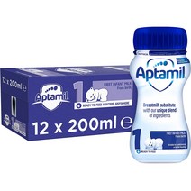 Aptamil 압타밀 영국 1단계 액상 리퀴드 아기 분유 200 ml 12병