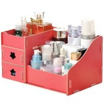 오픈런 DIY 조립식 다용도 화장품 정리함, 핫핑크