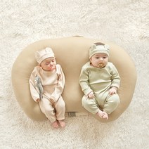 에시앙 오가닉 쌍둥이 역류방지쿠션 바디필로우 (디자인선택), 라이트그레이