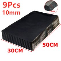 9X 10mm Car Sound Insulation Cotton Deadener Mat Bonnet Door Noice Proof Deadening Engine Firewall H, 하나