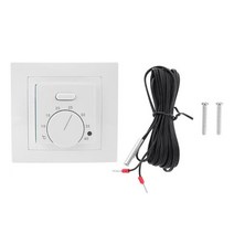 실내 온도 조절기 보일러 Underfloor 전기 난방 실 16a ac220 230v 에너지 절약 바닥 난방 컨트롤러 86x86mm, 밝은 회색