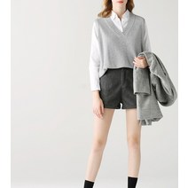 체크무늬 여름니트 조끼 여성용 남성용