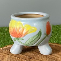 다육맘 수제화분 다육화분 꼬미1, 연블루