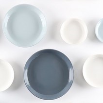 데이즈 도자기 원형 오목 접시 딥접시, 대 (CO10480), 화이트, 1개