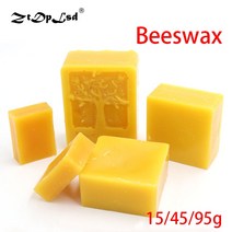 유기농 천연 순수 밀랍 발리 나 꿀 왁스 꿀벌 화장품 유지 보수 보호 목재 가구 식품 등급 비누 15/45/95g 1 개, Medium beeswax