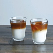 킨토 히비 텀블러 유리컵 360ml - 투명(화이트) 퍼플 블루 브라운, 화이트