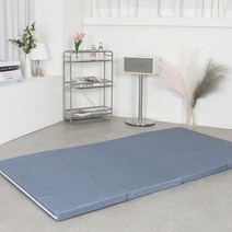 4단(소) 알러지방지 접이식매트리스 바닥 토퍼 매트, 4단 마이크로 퍼플(소)