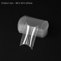 옥수수완충제 종이완충제 친환경포장지 투명 선물 포장 상자 베개 모양 사탕 가방 DIY 웨딩 파티 호의 플, 01 B01_01 As Picture