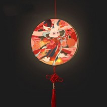크리에이티브 중추절 축제 아크릴 옥 토끼 랜턴 DIY 핸드메이드 재료 배터리와 휴대용 발광, 01 A