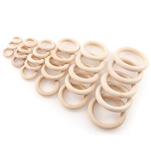 마크라메 재료 우드링 내추럴 나무링 나무 고리 DIY 자개 모빌 썬캐쳐 벽장식 월행잉 드림캐쳐, 7cm X 20개