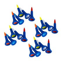 새로운 고무 플라스틱 골프 프로 티 42mm 20개 세트 무작위 색상 내구성 및 경량