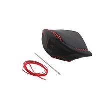 내 좋은 자동차 가죽 자동차 기어 헤드 시프트 노브 커버 기어 시프트 핸들 볼 칼라 포드 C-Max Cmax 2011-2017 MT 액세서리, 보여진 바와 같이, 6 속도