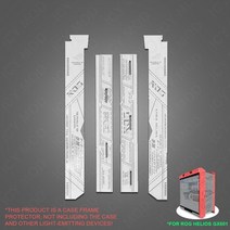 호환 게이밍 컴퓨터본체케이스 조립 PC rog strix helios pc 케이스 게임용 맞춤형 매트 스티커 diy 장식 gx601 커버 블랙화이트 atx 컴퓨터 섀시, 하얀