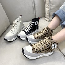 슈리오 여성 하이 스타 키높이 스니커즈 6cm