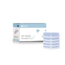 페토이 반려 동물 자동 급수기 필터 HT-N330F 스카이 + 화이트, 5개