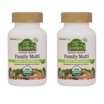 NaturesPlus 네이처스플러스 소스 오프 라이프 가든 패밀리 멀티 비타민 믹스 베리 Family Multi 60정 2개