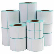 JINGHENG 감열 라벨 속달송장 프린터 전용 감열 라벨지 지관 25mm/40mm, 2개, 100*100*400매*지관40