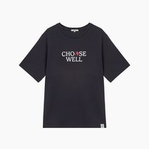 [JAJU/자주] 여 BETTER 코튼 레터링 루즈핏 반팔 티셔츠_챠콜