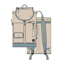 컨버스 백팩 학생 가방 베이지 원 사이즈, One Size, Beige
