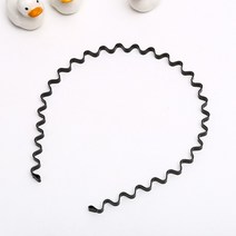 머리띠 헤어밴드 스프링 남녀공용 남성 웨이브 철사