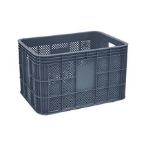 뉴플라스틱 농산물상자 과일박스 사각상자 운반상자 이사박스 플라스틱 바구니, 사각상자_그레이(택배착불)