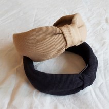 나의허니비 넓은 헤어터번 니트머리띠 두꺼운 터번 골지헤어밴드