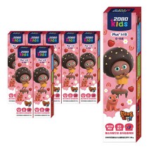 2080 키즈 3스텝 6~9세 브레드 어린이 치약 베리믹스향, 8개, 80g