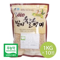 참쌀닷컴 2021년산 장세순 무농약 발아찰현미 10kg (1kg x 10봉)