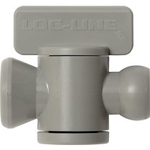 Loc-Line 냉각수 호스 부품 그레이 아세탈 공중합체 인라인 밸브 0.6cm(1/4인치) ID 30 PSI (10팩)