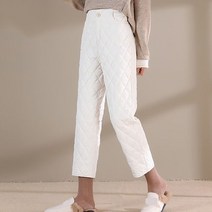 우모복 백패킹 우모 보온 패딩 다운 바지 rimocy winter warm down cotton pants for women 2022 캐주얼 하이 웨이스트 스트레이트 여성